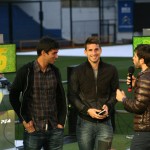 Leandro Marín, Jonathan Calleri y Fernando Carolei